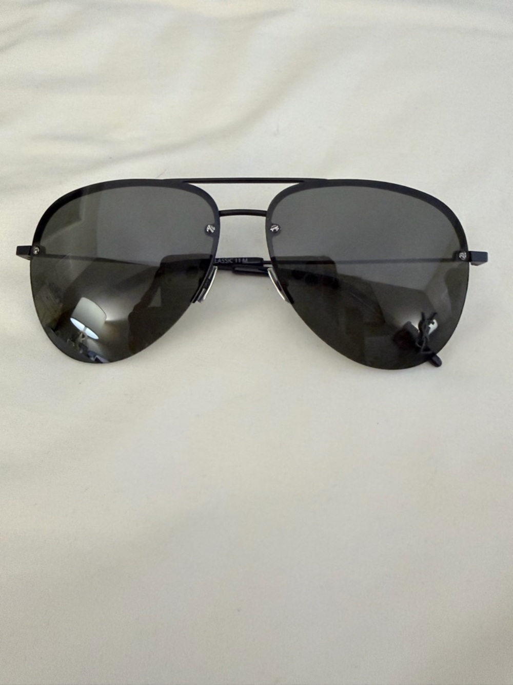 YSL Black Aviator Sunglasses